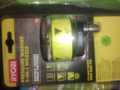 #ad #ad RYOBI Pressure Washer 5 in 1 Nozzle 3300 psi Maximum Pressure $15.99