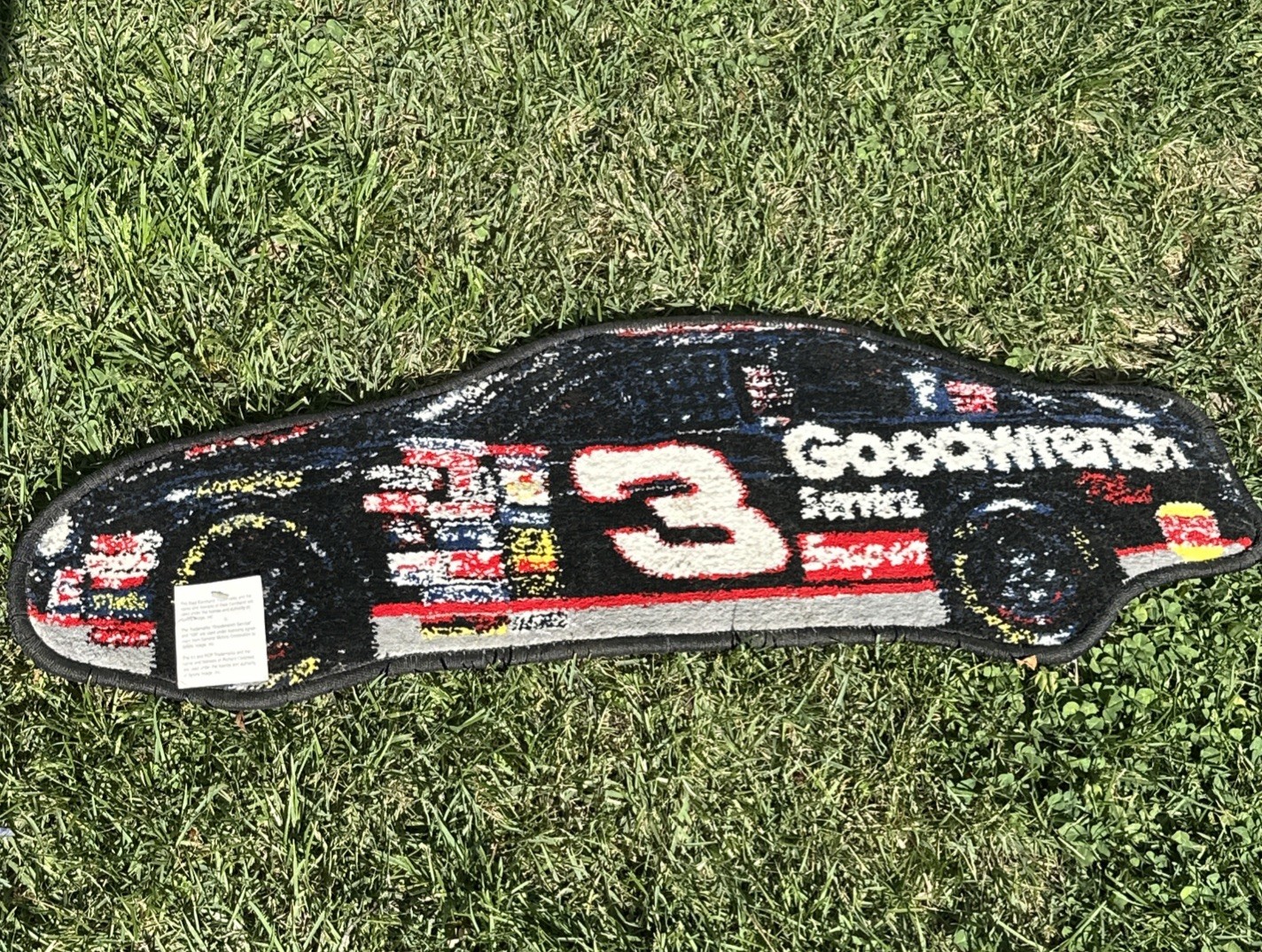 Shaped Rug Nascar Vintage Race Fan Carpet 35x10