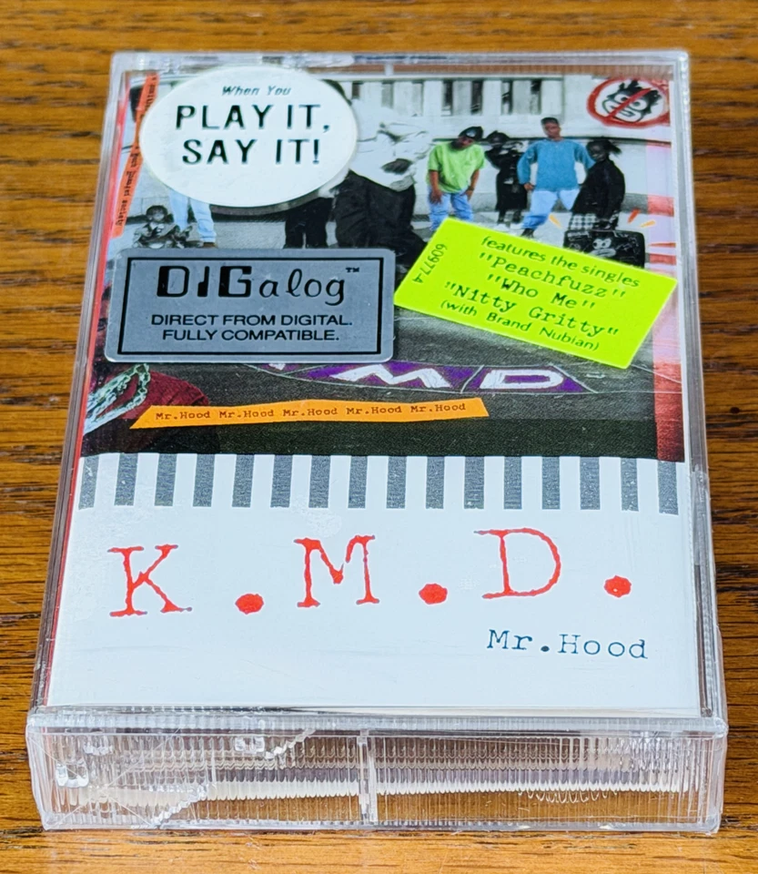 KMD SEALED MR HOOD CASSETTE TAPE MF DOOM 1991 Original Hype Sticker Rap Music - Image 4 of 4