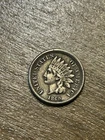 1860 Pointed Breast Indian Cent XF