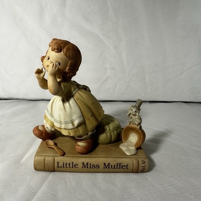 VTG Enesco Once Upon a Fairy Tale Series  Little Miss Muffet  Ceramic  Figurine