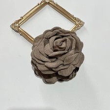 French Fabric Rose Flower Hair Claw Clips For Women Girls Hair Clip Barrette