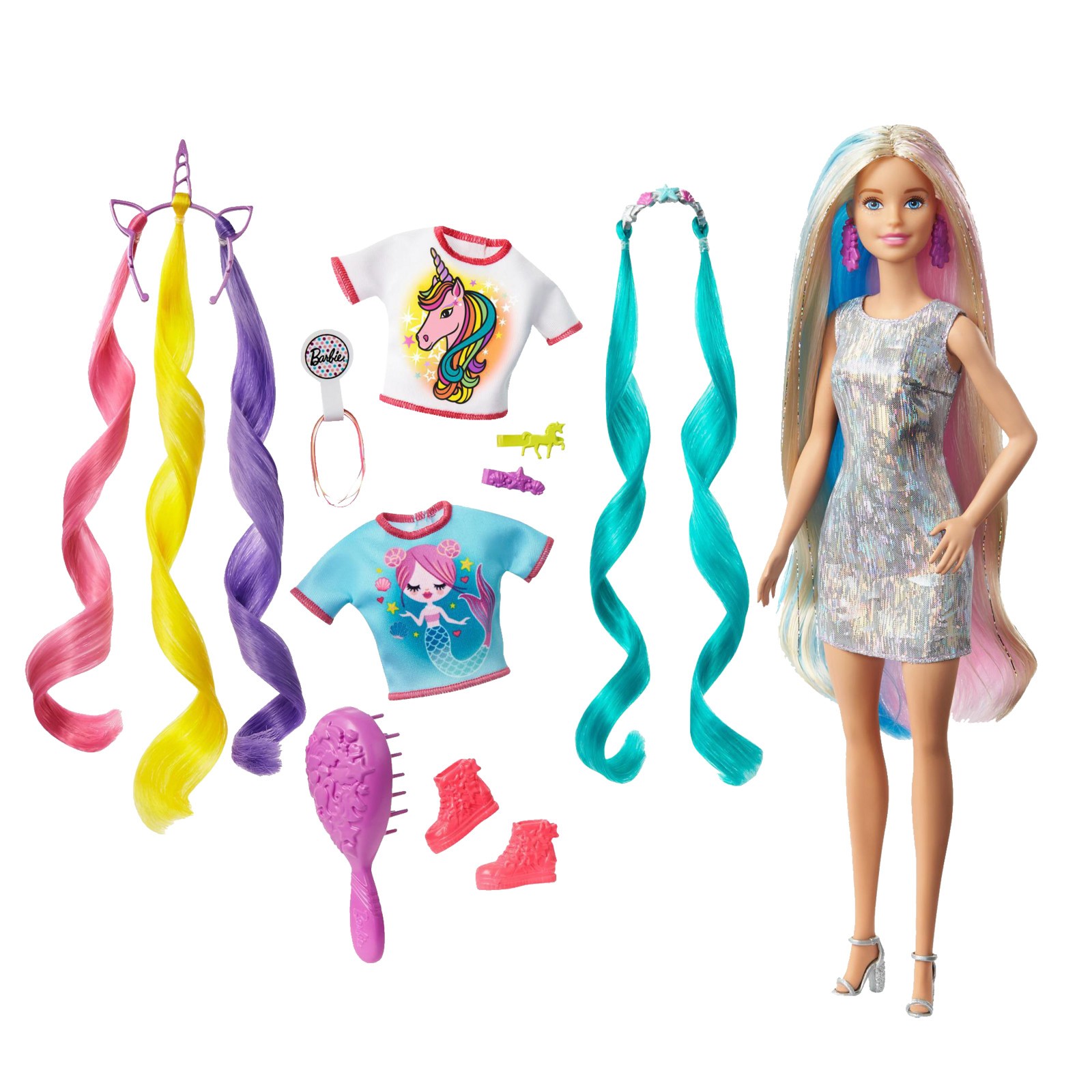 BARBIE Fantasie-Haar Puppe Mehrfarbig 6590₽