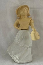 Vintage Bone China Figurine Avon Perfume Moonwind Full Bottle  1221