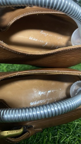 Sandalia de Pescador Ralph Lauren Etiqueta Púrpura Piel de Becerro Pulida 9 E Hecha en Italia - Imagen 11 de 19