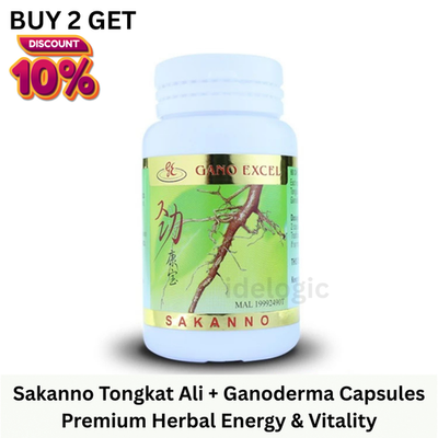 #ad Gano Excel Sakanno Natural Plant based Male Vitality 30 or 60 Caps $58.00