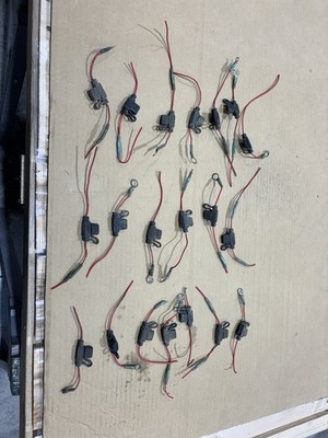 Qty. 20 Mini ATC Fuse Holders, Most 6-8 Long, Most W/5A Fuse 18 AWG