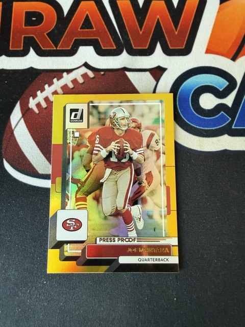 2022 2022 Panini Donruss - Press Proof Premium Gold Holo Joe Montana 49ers