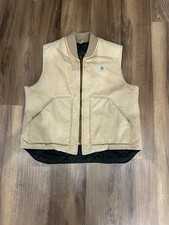 Carhartt Men's Arctic-Quilt Lined Duck Vest - Brown, Large