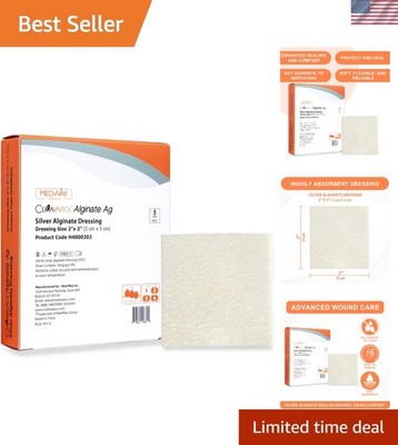 5 Pack of Silver Calcium Alginate Ag Sterile Pads - Optimal Wound Care Solution