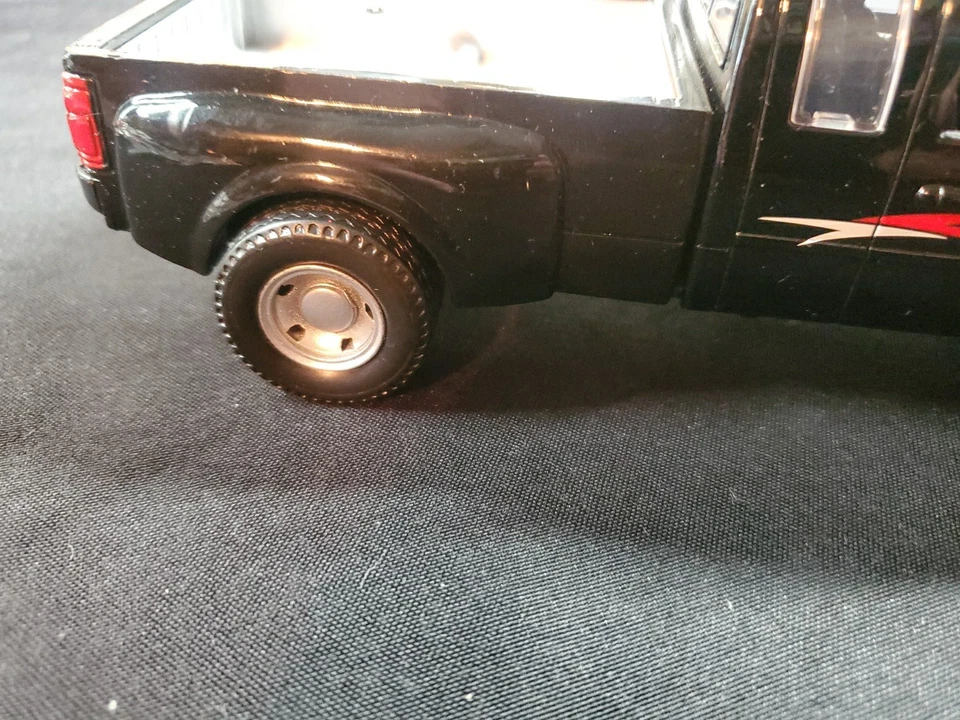 Ford F-350 diecast escala 1/32 doble NewRay negro quinta rueda gráfico 8' ** Foto 3 de 4