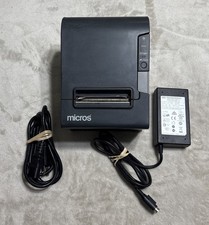 Micros Epson TM-T88V Thermal Receipt Printer M244A, Adapter, Cord TESTED WORKS