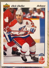 1991-92 Upper Deck Chris Chelios #37 Chicago Blackhawks