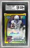 Ashton Jeanty 2024 Bowman University Chrome Yellow Refractor Auto /75 SGC 10/10