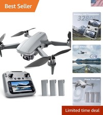 GPS Drone with EIS 4K Camera for Adults , RC Drones with 4.5 inch HD Screen o...