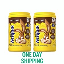 2 Pack Nesquik Chocolate Powder Drink Mix 44.9 oz Bulk Sweet Cocoa Beverage