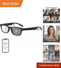 AI Smart Glasses with Bluetooth & Color-Change Lenses - 165+ Languages Supported