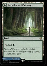 1x Barkchannel Pathway - Kaldheim - NM - MTG