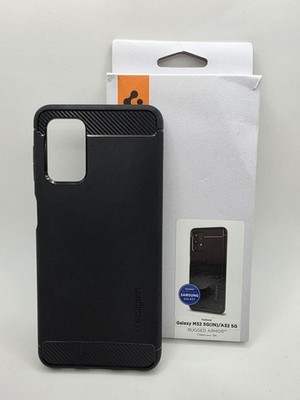 Spigen Samsung Galaxy M32 5G Hülle Rugged Armor Stoßfest Matt Schwarz ACS03046
