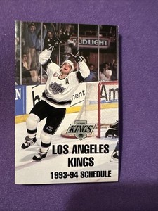 1993-94 LOS ANGELES KINGS HOCKEY POCKET SCHEDULE - BUD LIGHT