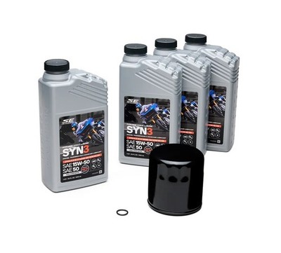 Harley-Davidson Ölwechselkit, SYN3 SAE15W50 4 Liter 5 Mikron Ölfilter, 62600112