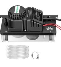 VIVOSUN Automatic Condensate Removal Pump, 60Hz, 80GPH,1/30 HP Transparent Base