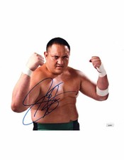 Samoa Joe Seanoa signed 8x10 Photo WWE Wrestling JSA Authentication