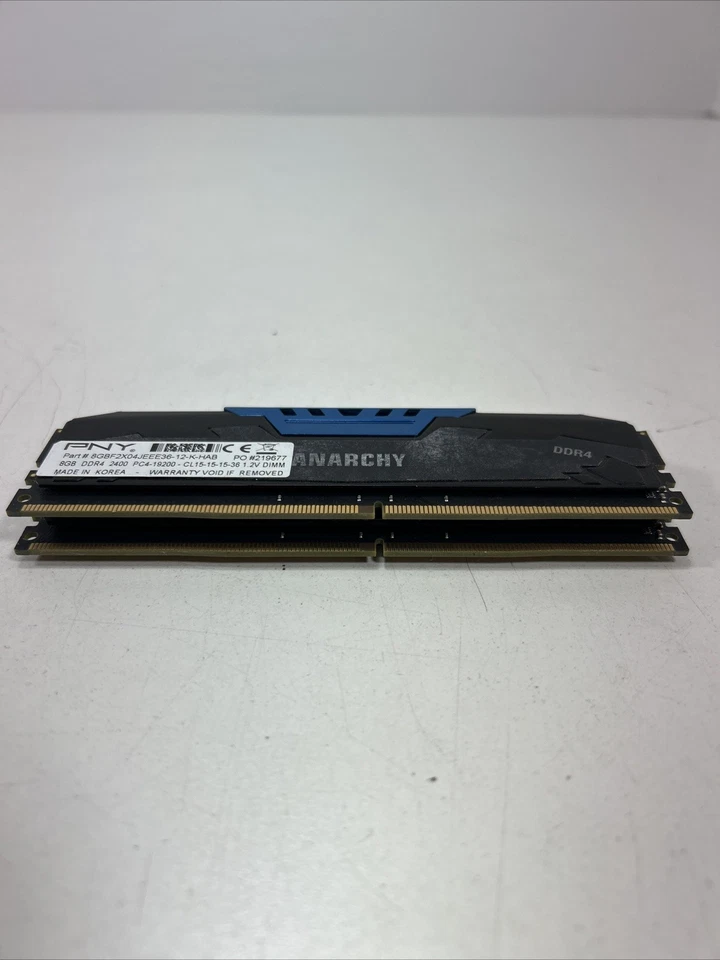 8GB PNY ANARCHY DDR4 2400MHz PC4-19200 Desktop Memory 8GBF1X08JEEE36-12-K-HAB - Image 4 of 4