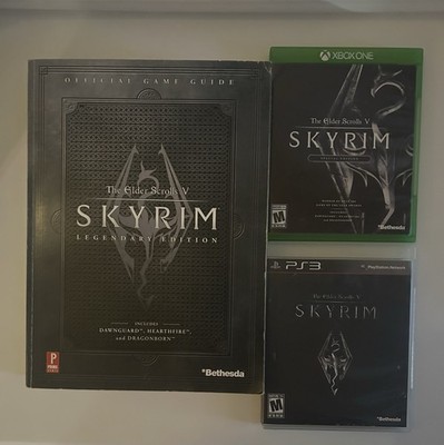 Bethesda Elder Scrolls V Skyrim Legendary/Special Edition Xbox One PS3 w Guide