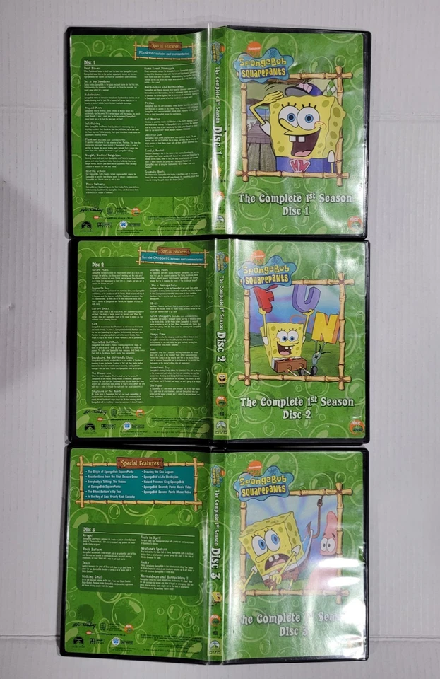 SpongeBob Squarepants: The Complete First Season (3-Disc DVD 2003) - Image 2 of 4