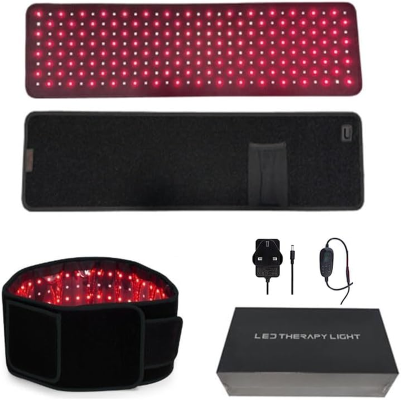 Red Light Therapy Belt 660nm 850nm Infrared Wrap with Timer Pain Relief Use