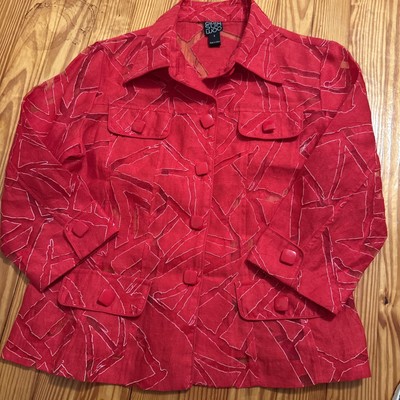 Ciara Sun Woo Women s Red Blazer Size Small