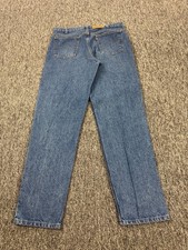 Vtg Levis 540 Jeans Men 36x34 Relaxed Fit Orange Tab Leather Patch Made In USA