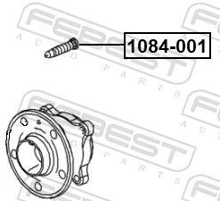 1084-001 RADBOLZEN FEBEST FÜR HUMMER HUMMER H3,HUMMER H2,HUMMER H2 SUT - Bild 3 von 4