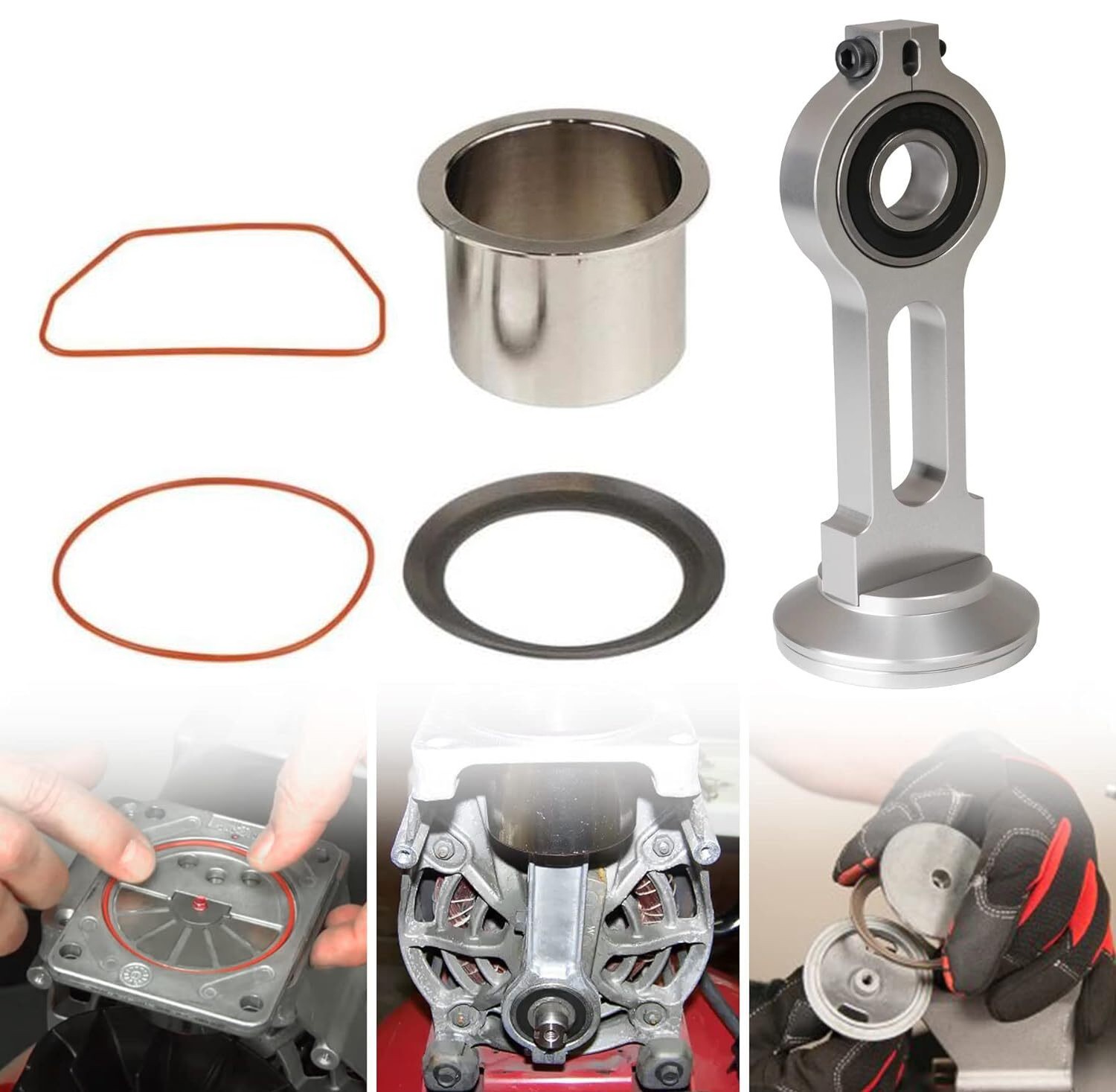 Piston Kit Connecting Rod Kit With Bearing For Craftsman New