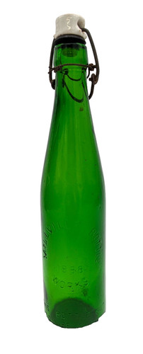 Rare Antique 1888 Millville Bottle Works Beer Bottle with Original Swing-Top