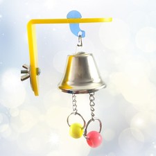 Bird Cage Hanging Toy Stainless Steel Parrot Chew Toy With Bell For Birds