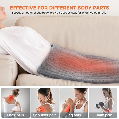 Heating Pad for Back Pain & Cramps Relief, Moist Heat Pad for Neck & Shoulder... - Picture 6 of 7