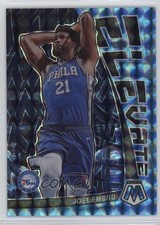 2022-23 Panini Mosaic Elevate Reactive Blue Prizm 57/99 Joel Embiid #12 09ai