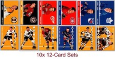 Lot of 10: 1995-96 Parkhurst 66-67 Scoring Leaders Trophy Winners Set #'d /1966