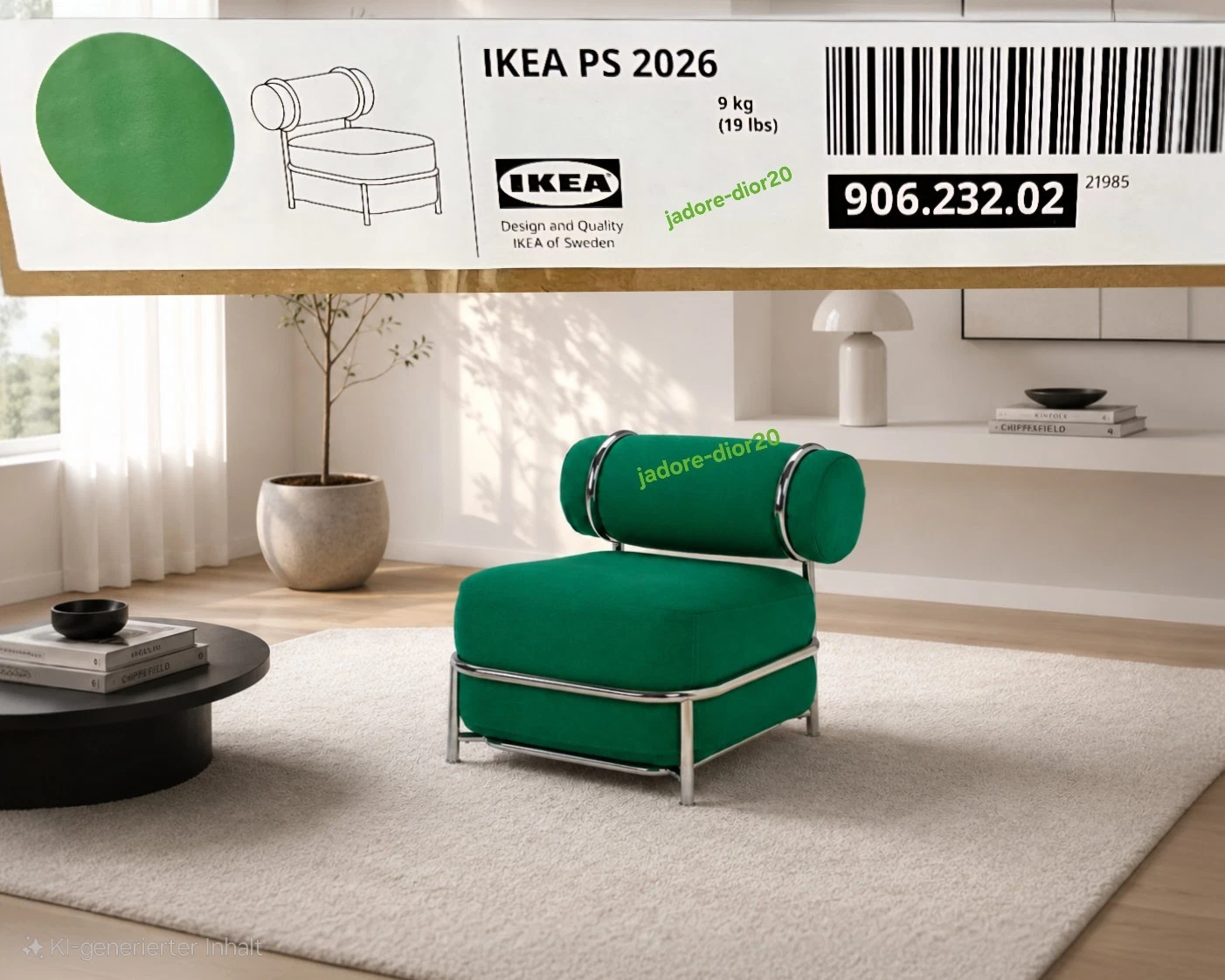 IKEA PS 2026 Armchair Green NEW Inflatable Seat 906.232.02 Sofa 80s DESIGNER
Opens in a new window o