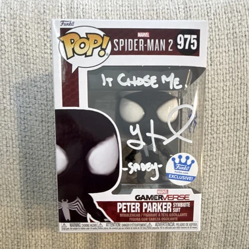 Funko Pop! Vinyl: Spider-Man 2 Peter Parker Symbiote Suit Exclusive Autographed…