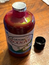 8 oz PINK Custom Body Art Water-Based Airbrush Face and Body Paint Make-Up