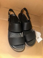 CROCS Brooklyn Women s 8 Black Mushroom All D...