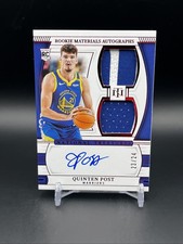 2024-25 National Treasures Rookie Materials QUINTEN POST Auto /24 Red RC GSW 🔥