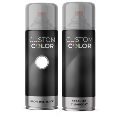 Spraydose Freie Farbwahl Autolack alle Fahrzeuge Custom Color basislack SET