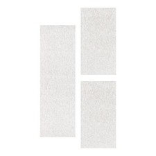 Set tappeto pelo corto 4 mm pelo mélange bordo letto 3 pezzi camera da letto crema