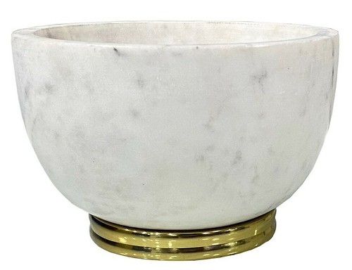 Beautiful White Marble Bowl Handcrafted Unpolished Finish ~  Fast Free Shipping  - Bild 1 von 2