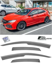 For 16-21 Honda Civic 5Dr Hatch JDM MUGEN Style Side Vents Shade Window Visors