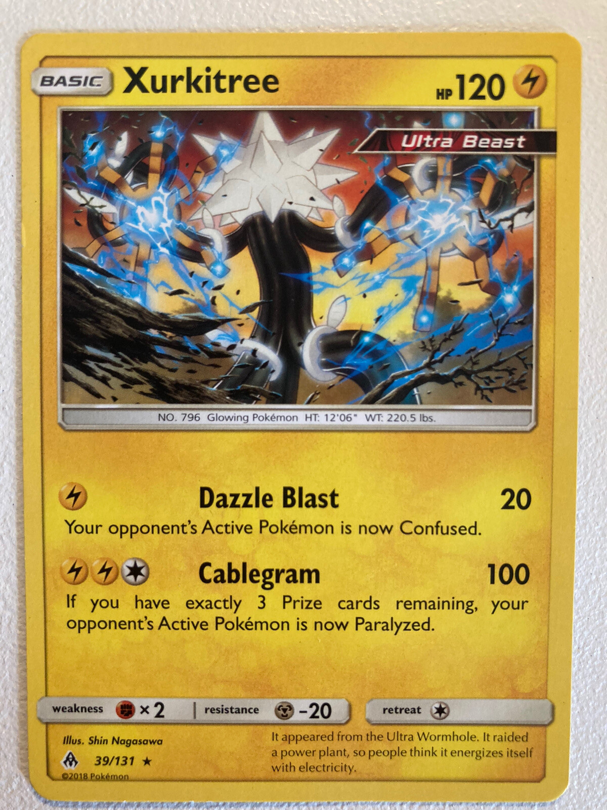 Pokemon card -  Xurkitree 39/131 - US Seller
